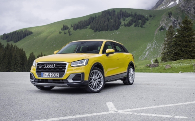 Audi Q2 2.0 TDI quattro S tronic 150PS road test review wallpaper gallery UK leasing deals offers PCH - yellow front